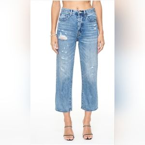 Pistola Cassie Super High Rise Straight Crop Jean in University Size 33 NWT!